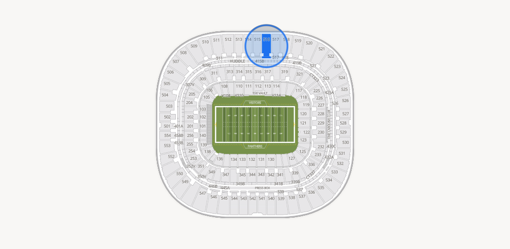 Bank of America Stadium Seating Chart