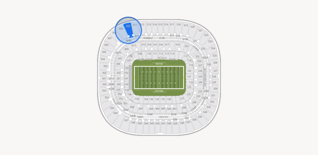Bank of America Stadium Seating Chart