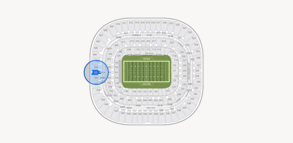 Bank of America Stadium Seating Chart