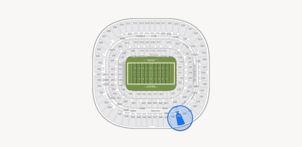 Bank of America Stadium Seating Chart