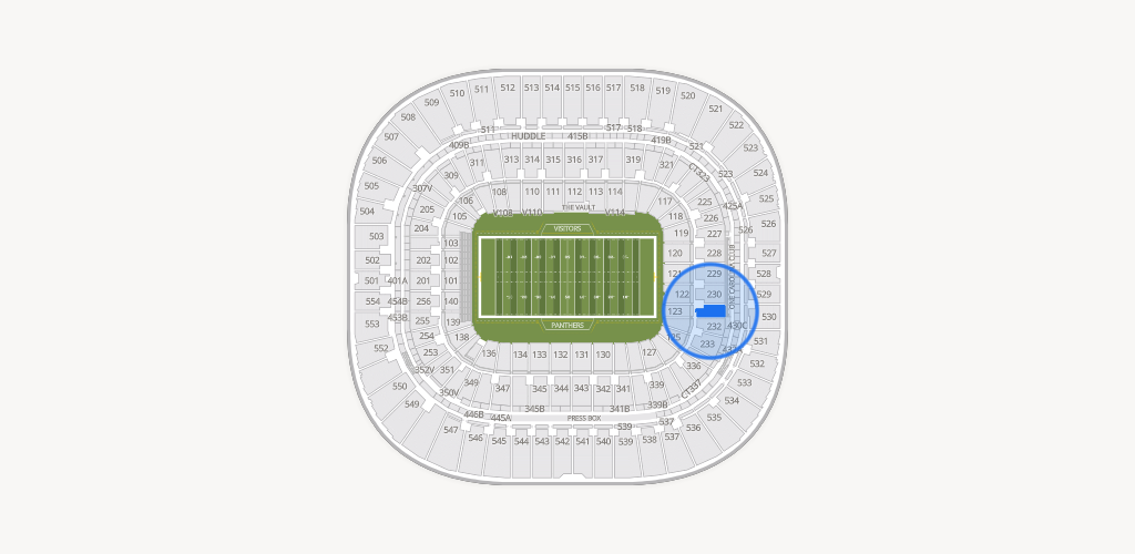Bank of America Stadium Seating Chart