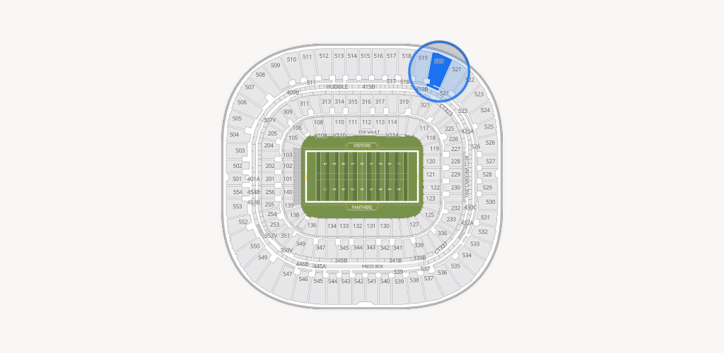 Bank of America Stadium Seating Chart