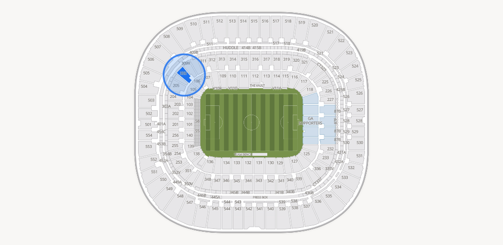 Bank of America Stadium Seating Chart