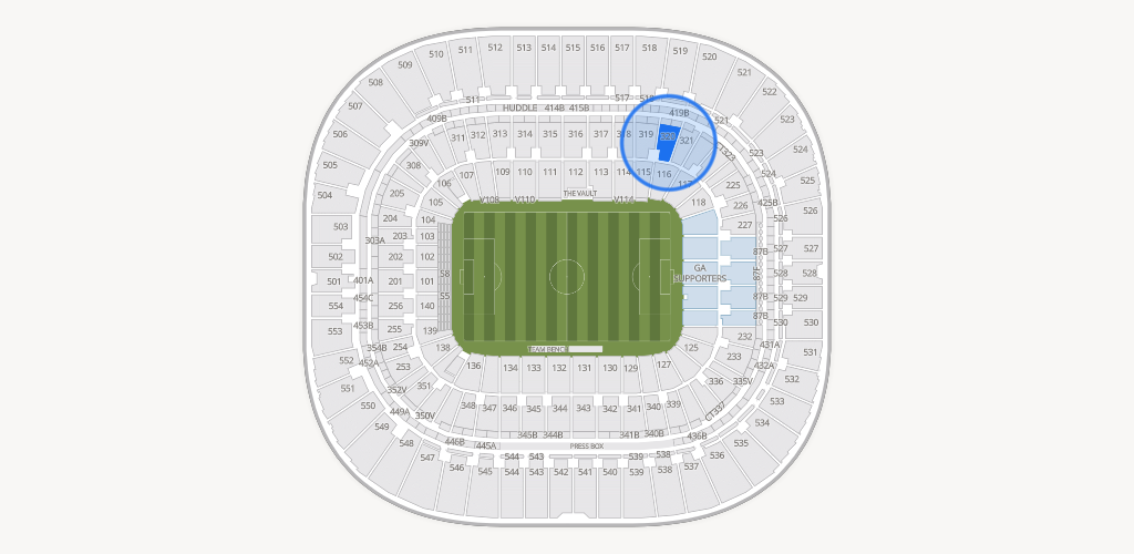 Bank of America Stadium Seating Chart