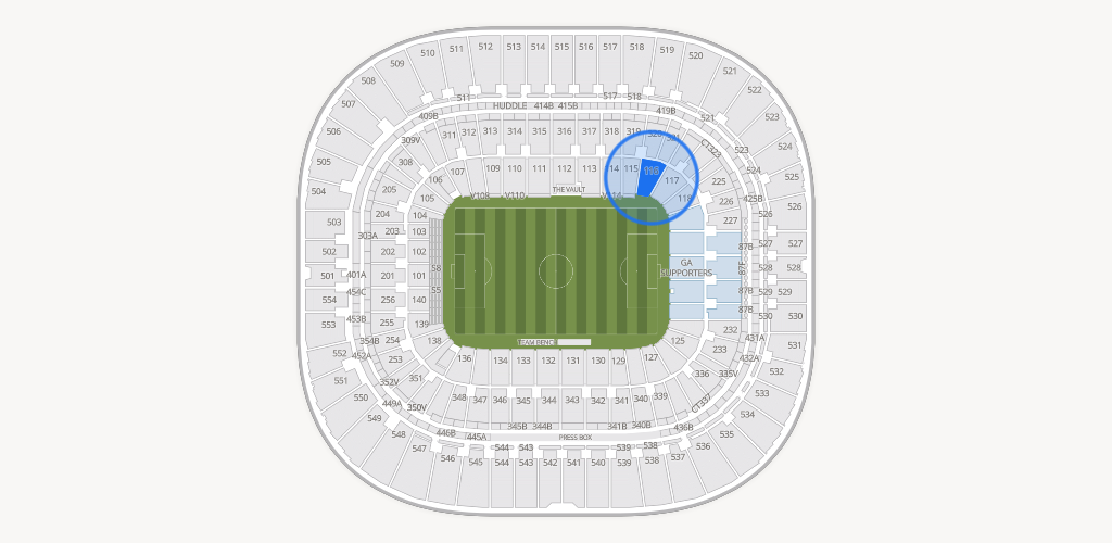 Bank of America Stadium Seating Chart