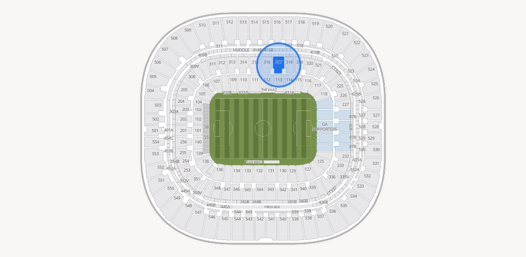 Bank of America Stadium Seating Chart