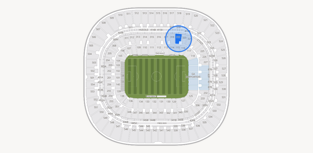 Bank of America Stadium Seating Chart
