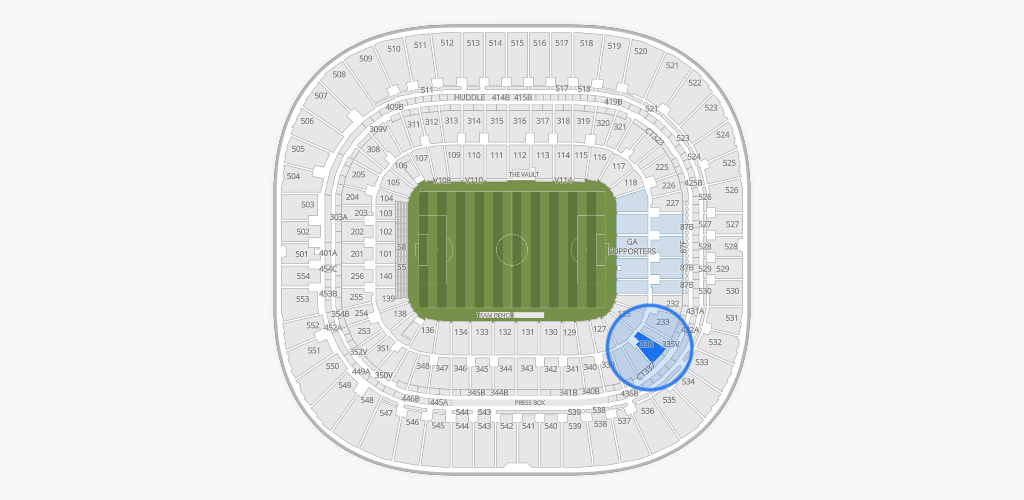 Bank of America Stadium Seating Chart