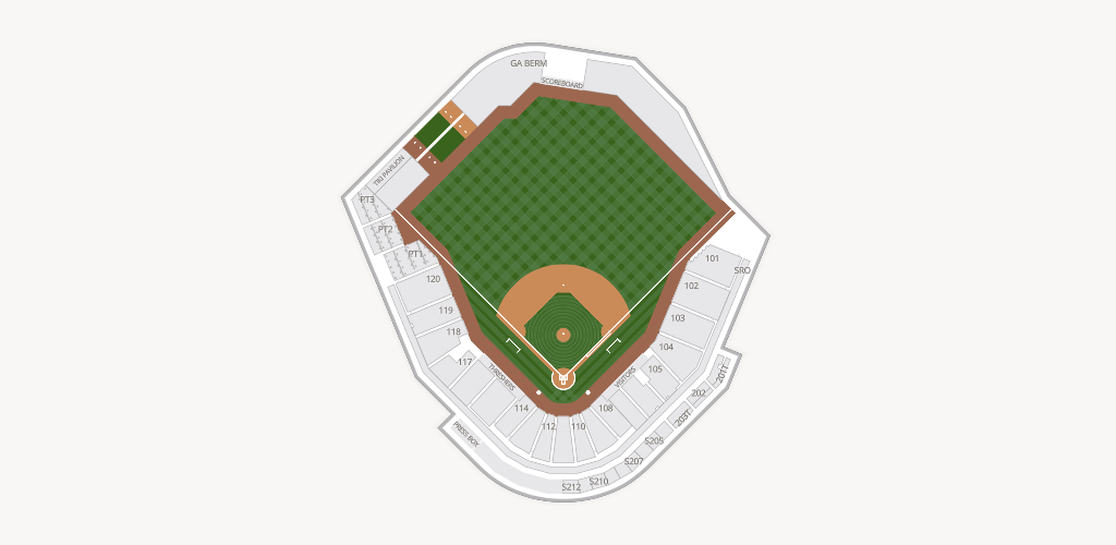 BayCare Ballpark Seating Chart