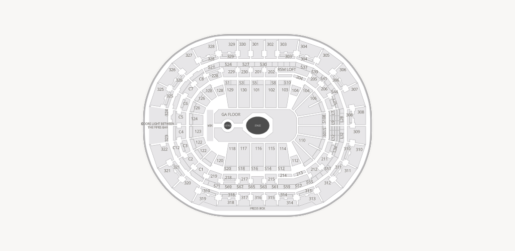 Benchmark International Arena Seating Chart