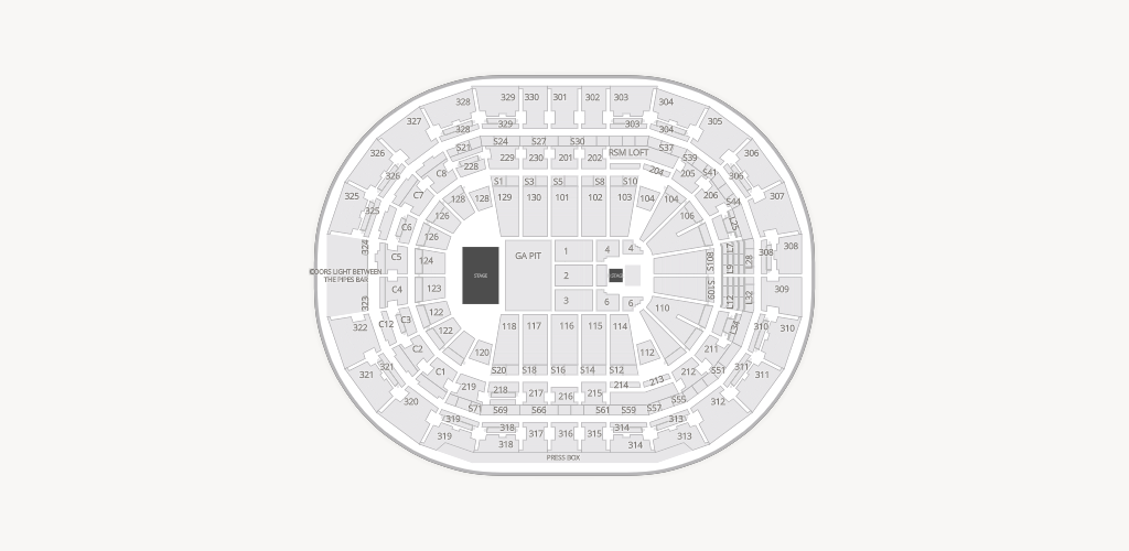 Benchmark International Arena Seating Chart