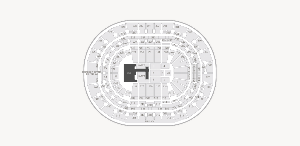 Benchmark International Arena Seating Chart