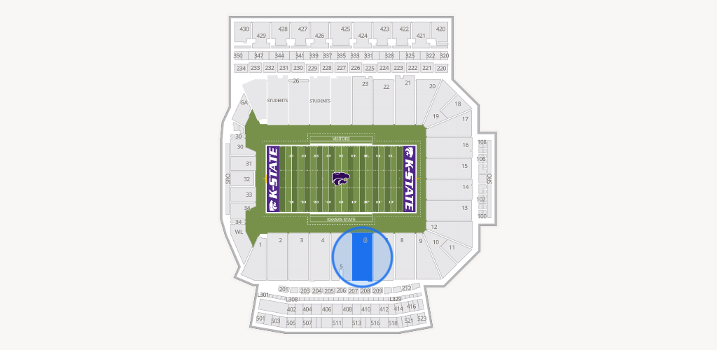 Bill Snyder Family Stadium Seating Chart