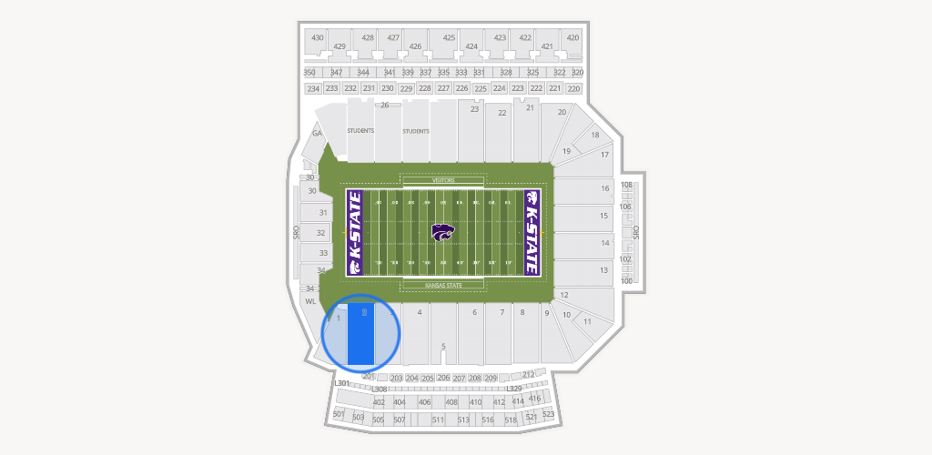 Bill Snyder Family Stadium Seating Chart