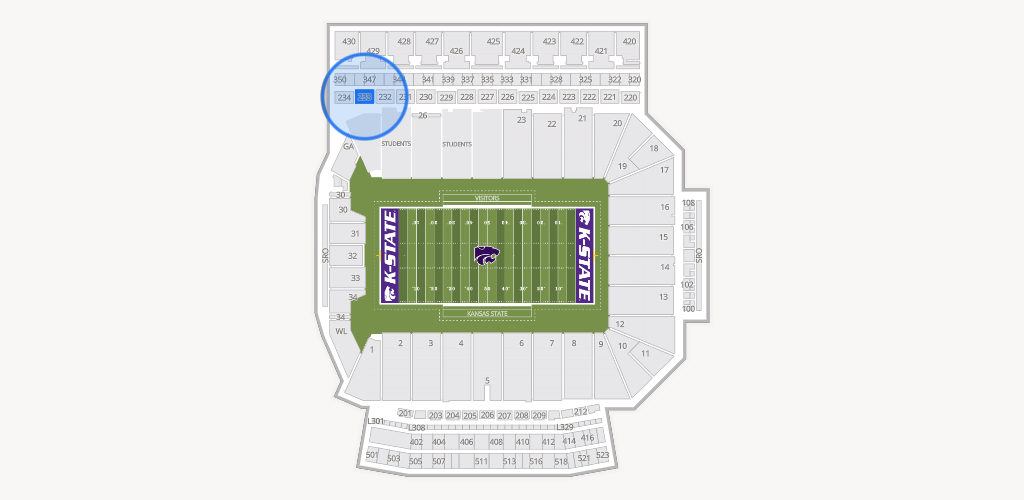 Bill Snyder Family Stadium Seating Chart
