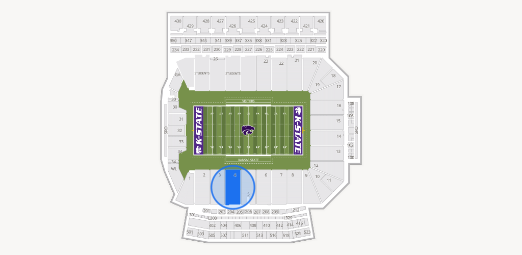 Bill Snyder Family Stadium Seating Chart