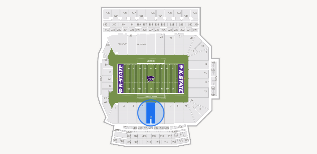 Bill Snyder Family Stadium Seating Chart