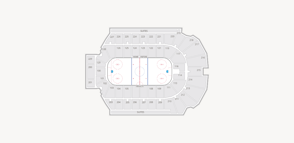 Blue Cross Arena Seating Chart
