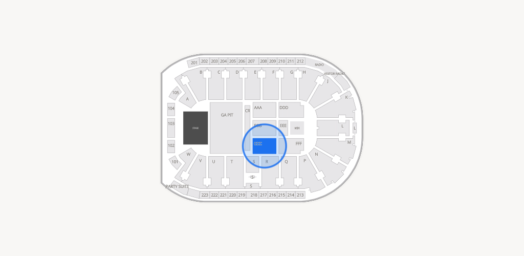 Blue Federal Credit Union Arena Seating Chart