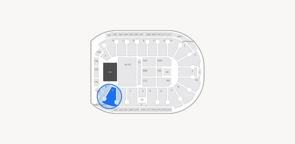 Blue Federal Credit Union Arena Seating Chart