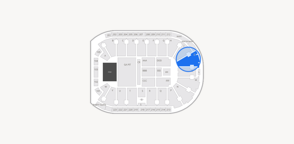 Blue Federal Credit Union Arena Seating Chart