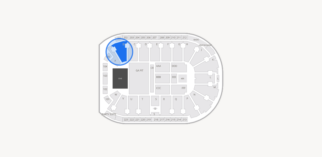 Blue Federal Credit Union Arena Seating Chart