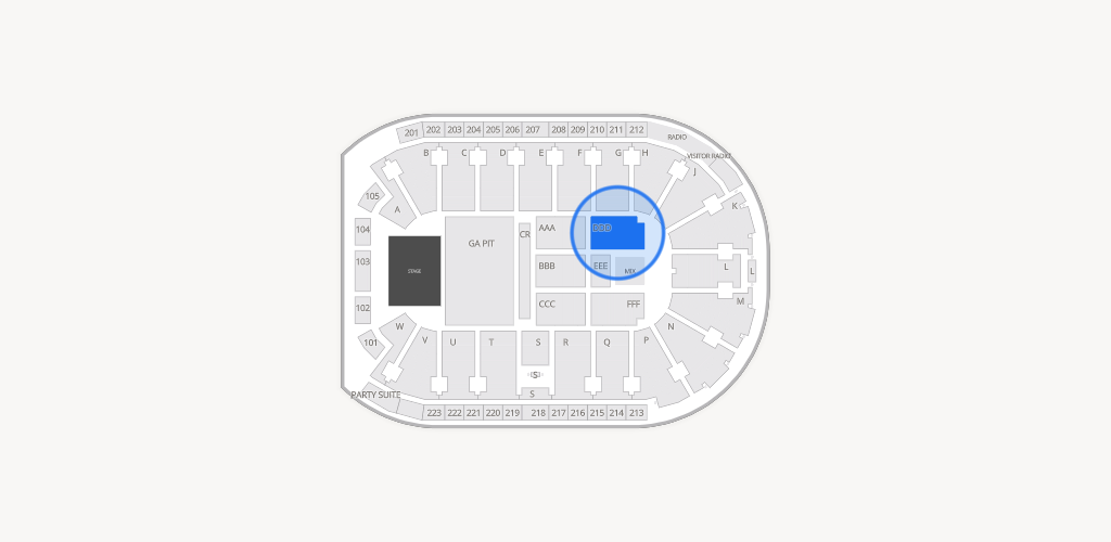 Blue Federal Credit Union Arena Seating Chart