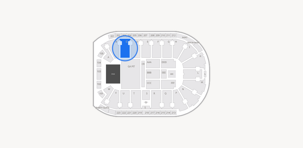 Blue Federal Credit Union Arena Seating Chart