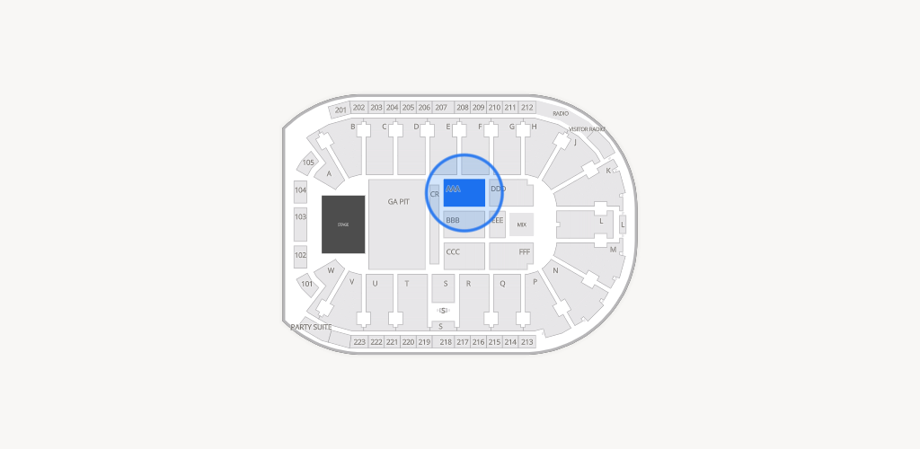Blue Federal Credit Union Arena Seating Chart