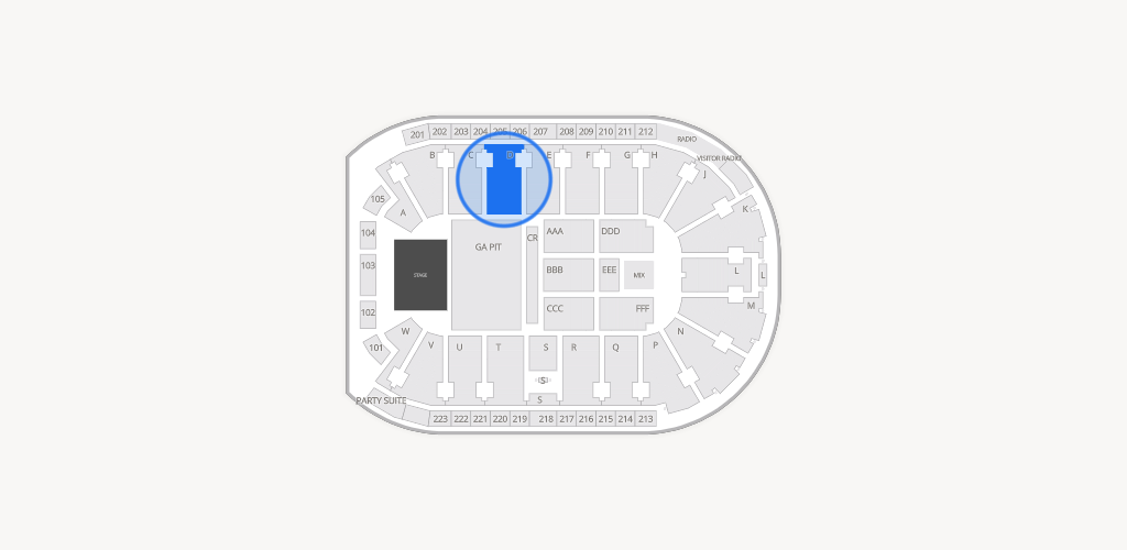 Blue Federal Credit Union Arena Seating Chart