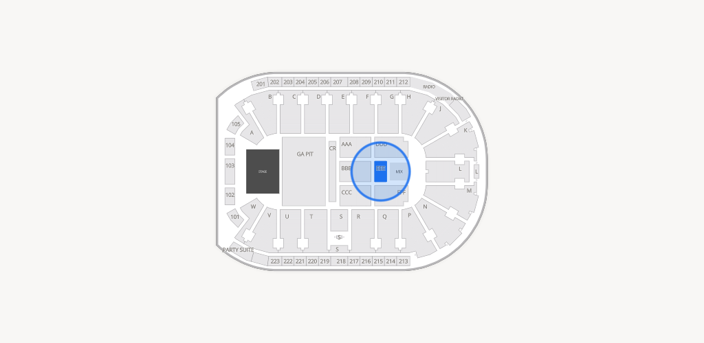 Blue Federal Credit Union Arena Seating Chart