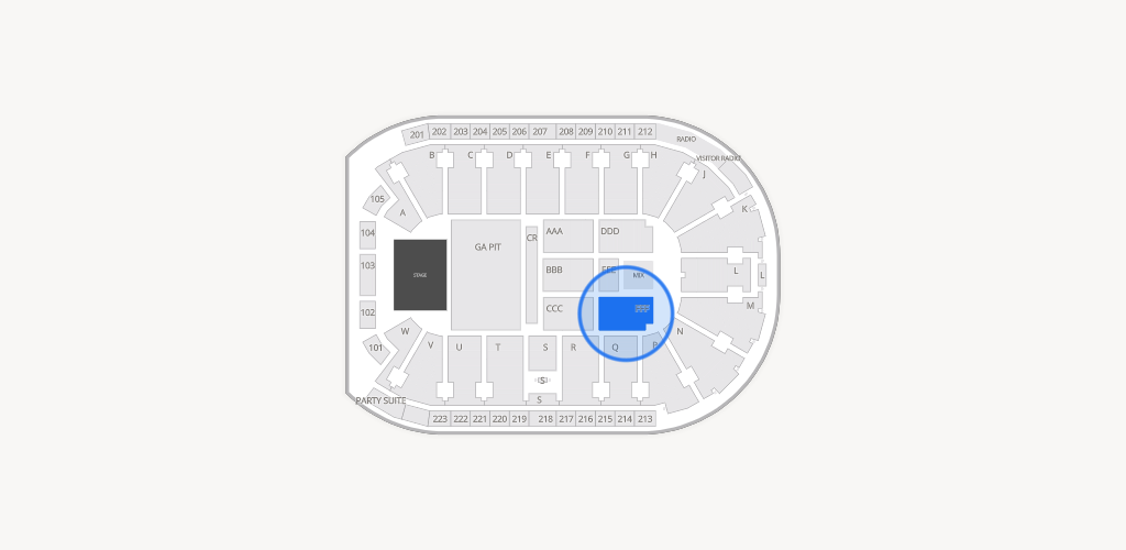 Blue Federal Credit Union Arena Seating Chart