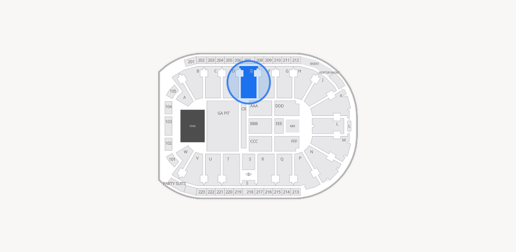 Blue Federal Credit Union Arena Seating Chart