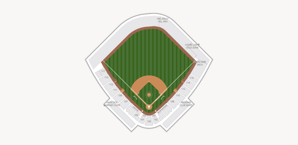 Blue Wahoos Stadium Seating Chart