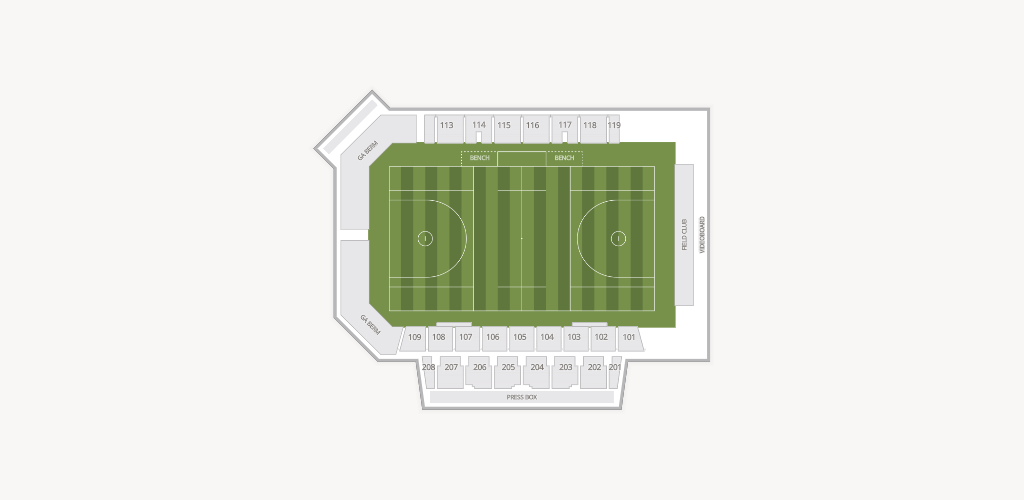 Bob Ford Field at Tom & Mary Casey Stadium Seating Chart