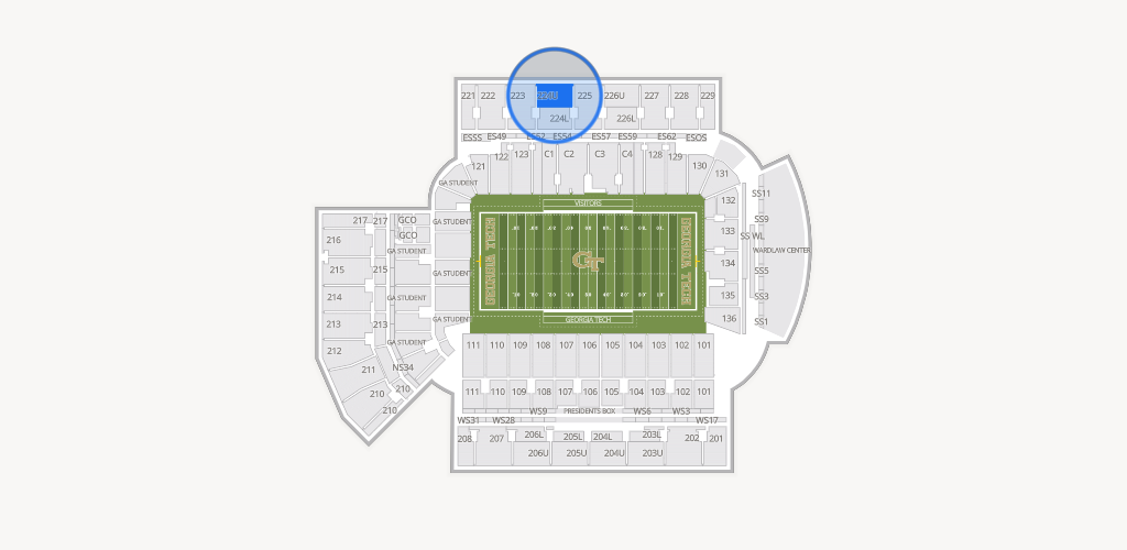 Bobby Dodd Stadium Seating Chart