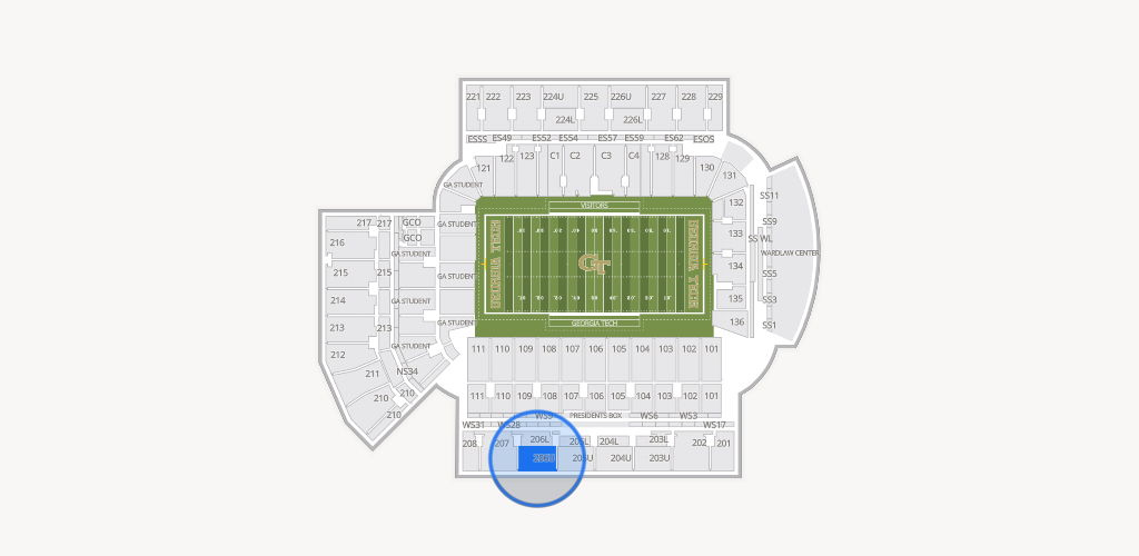 Bobby Dodd Stadium Seating Chart