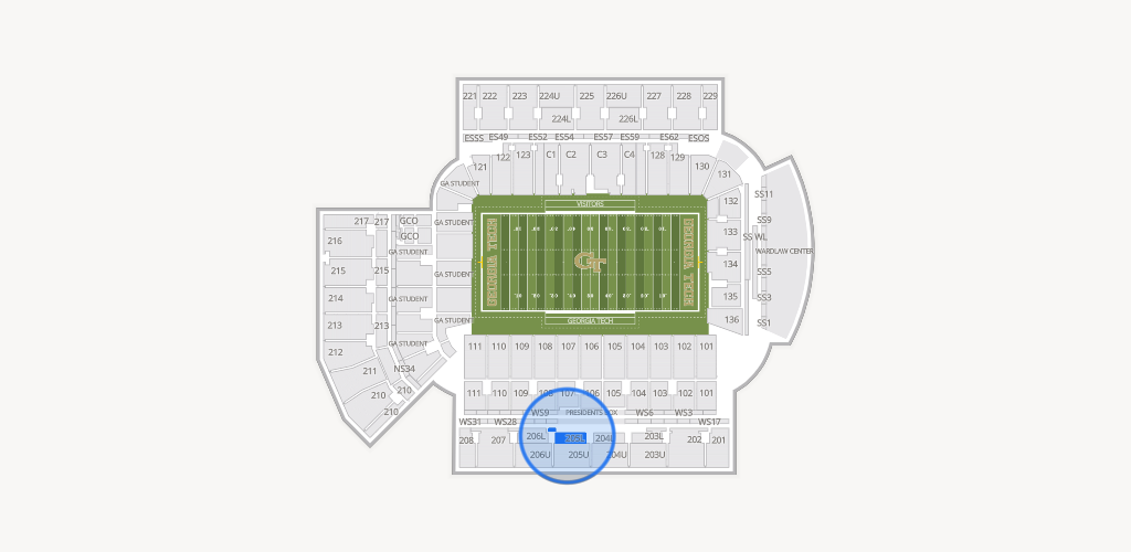 Bobby Dodd Stadium Seating Chart