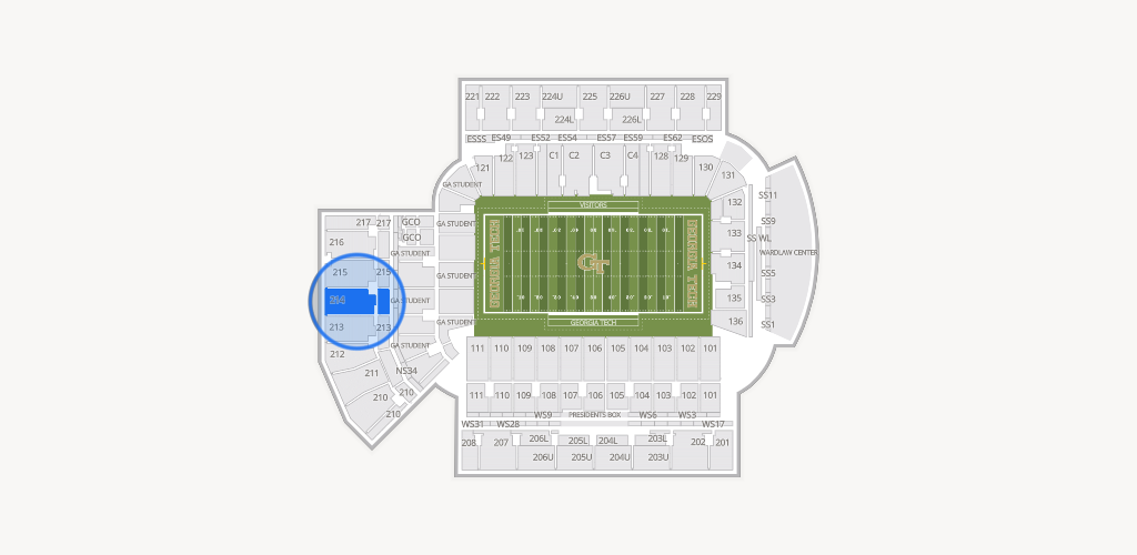 Bobby Dodd Stadium Seating Chart