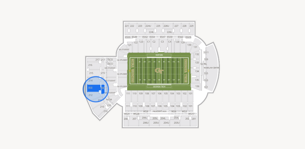 Bobby Dodd Stadium Seating Chart