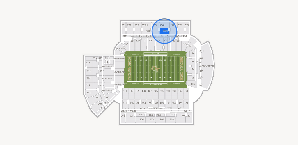 Bobby Dodd Stadium Seating Chart