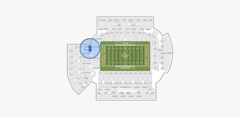 Bobby Dodd Stadium Seating Chart