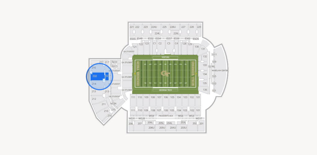 Bobby Dodd Stadium Seating Chart