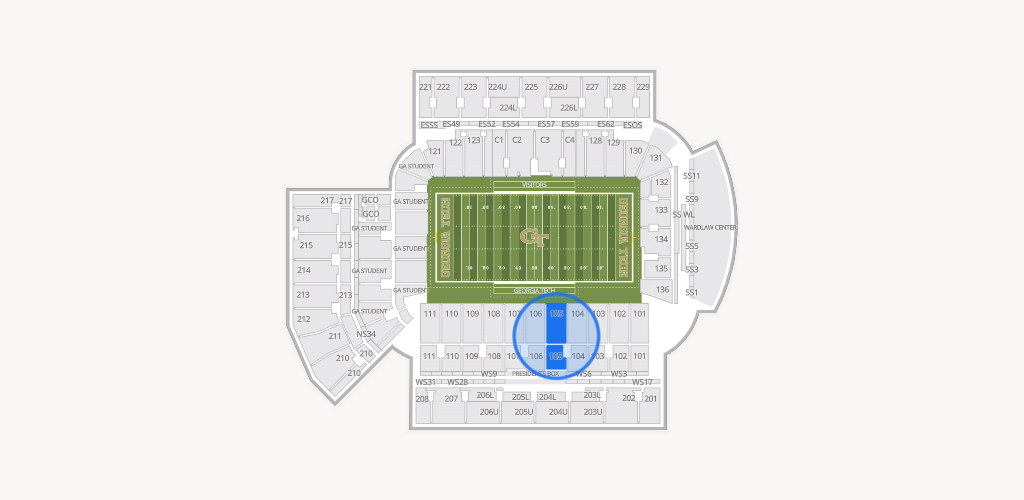 Bobby Dodd Stadium Seating Chart