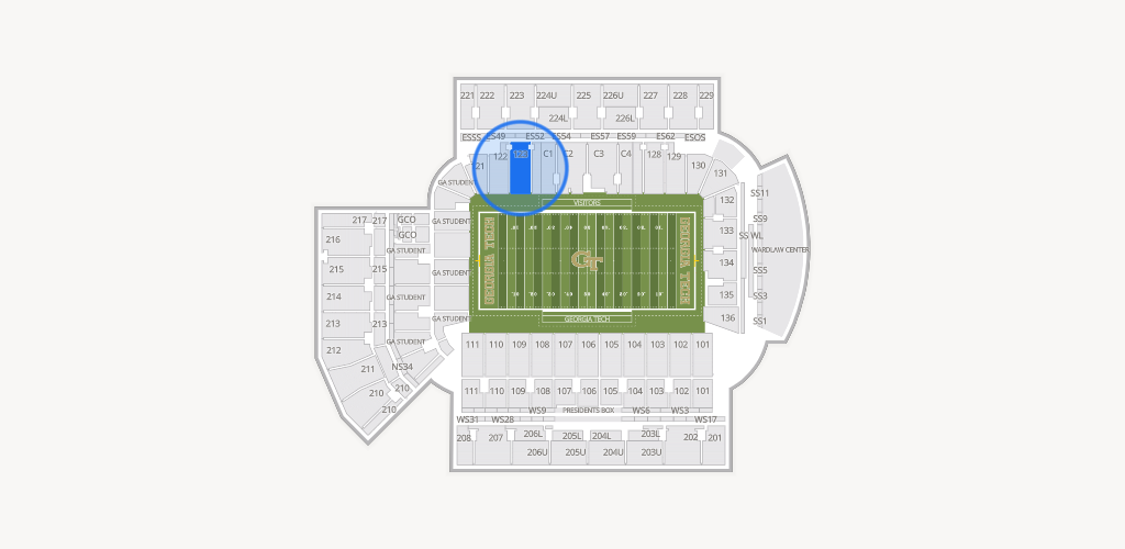 Bobby Dodd Stadium Seating Chart
