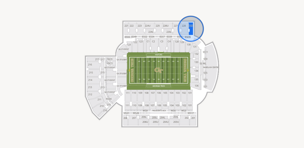 Bobby Dodd Stadium Seating Chart