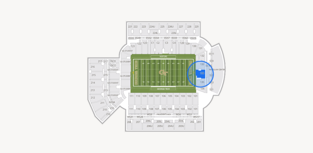 Bobby Dodd Stadium Seating Chart