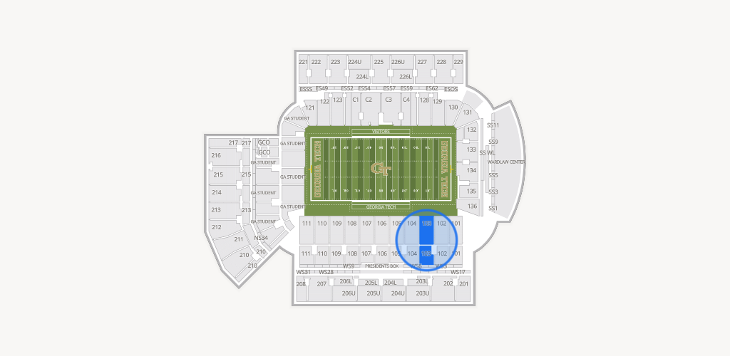 Bobby Dodd Stadium Seating Chart