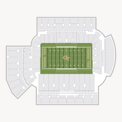 Bobby Dodd Stadium seating chart
