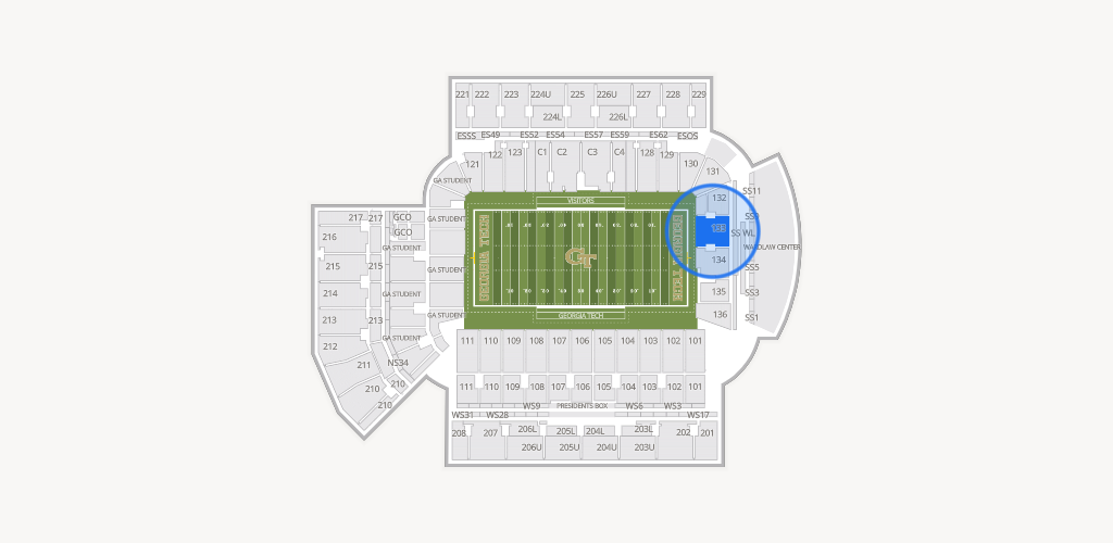 Bobby Dodd Stadium Seating Chart